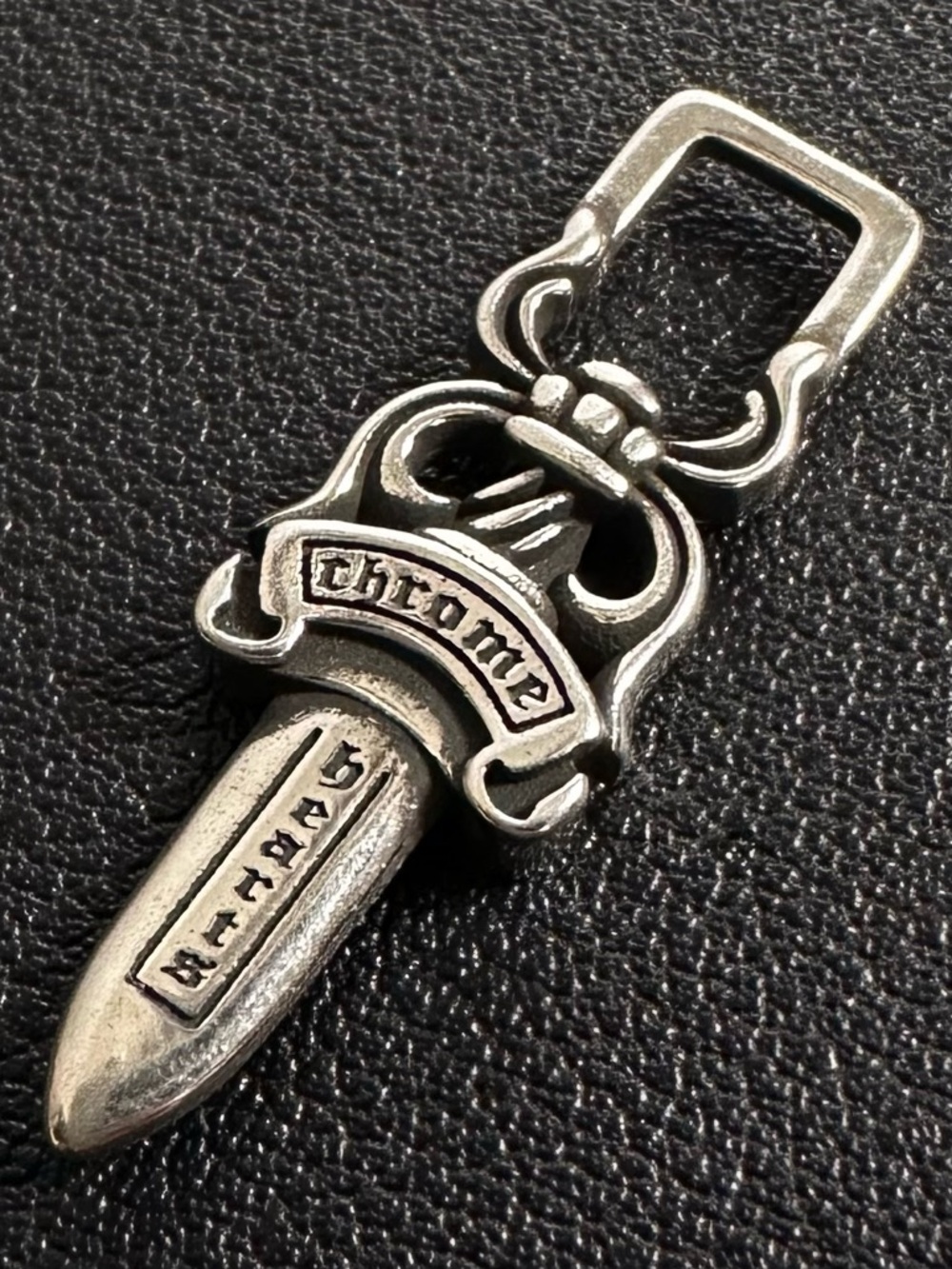Chrome Hearts Tiny Zipper Pull Pendant 925 Sterling Silver 3g
